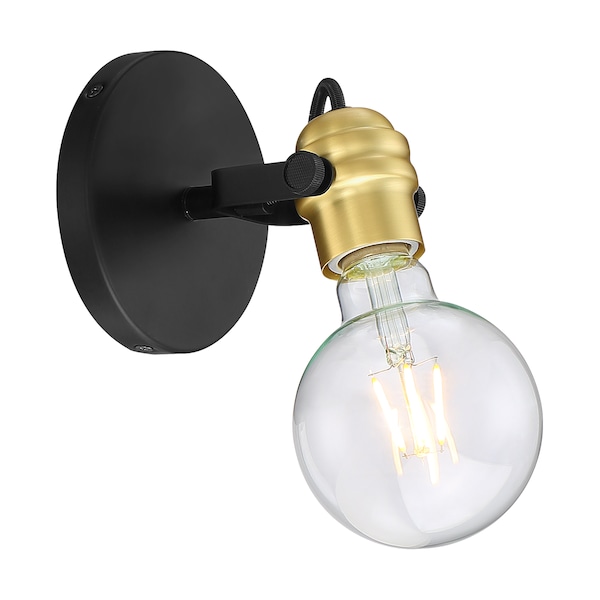 Nuvo Fixture, Indr Sconce, 1-Lght, Incandescent, 60W, 120V, A19, Medium Bse, Length: 2.75 60/6981 - main